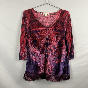 Vintage Energe Velvet Whimsigoth Shirt Womens XL Petite Fairy Grunge Punk Y2K